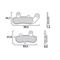Garnituri frână BREMBO 07SU17SP Garnituri frână BREMBO 07SU17SP