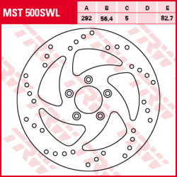 Plăcuțe frână față TRW-LUCAS MST500SWL Plăcuțe frână față TRW-LUCAS MST500SWL