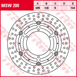 Plăcuțe frână față TRW-LUCAS MSW200 Plăcuțe frână față TRW-LUCAS MSW200