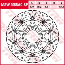 Plăcuțe frână față TRW-LUCAS MSW206RAC-SP Plăcuțe frână față TRW-LUCAS MSW206RAC-SP