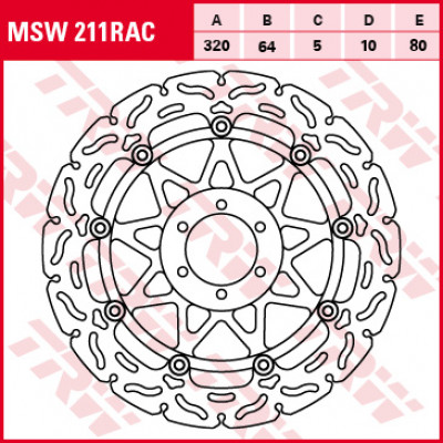 Plăcuțe frână față TRW-LUCAS MSW211RAC