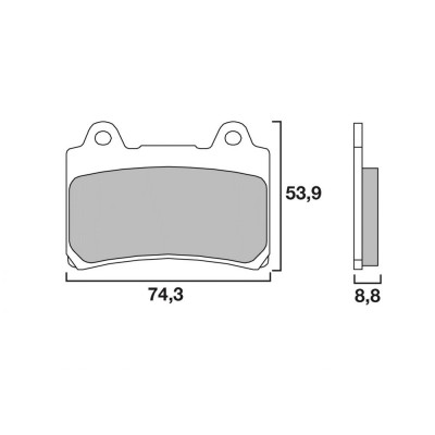 Garnituri frână BREMBO 07YA35SA