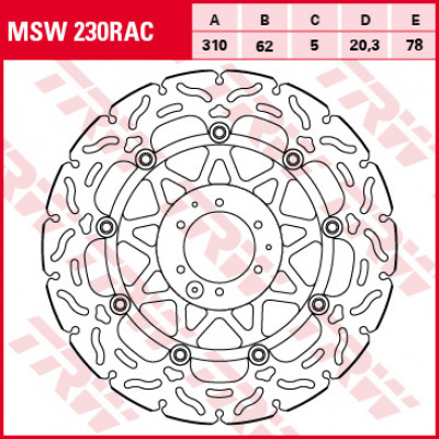 Plăcuțe frână față TRW-LUCAS MSW230RAC