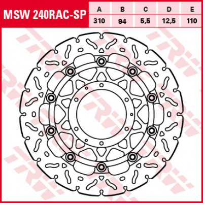 Plăcuțe frână față TRW-LUCAS MSW240RAC-SP