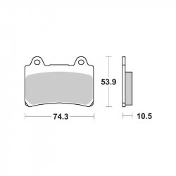 Garnituri frână BREMBO 07YA17SP