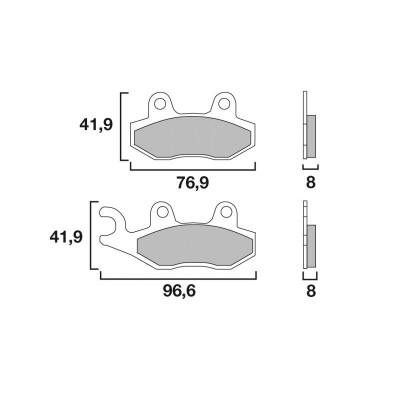 Garnituri frână BREMBO 07YA21SA
