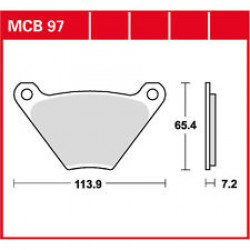 Garnituri frână TRW MCB97