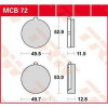 Garnituri frână TRW MCB72