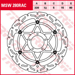 Plăcuțe frână față TRW-LUCAS MSW280RAC