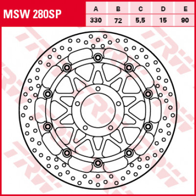 Plăcuțe frână față TRW-LUCAS MSW280SP Plăcuțe frână față TRW-LUCAS MSW280SP