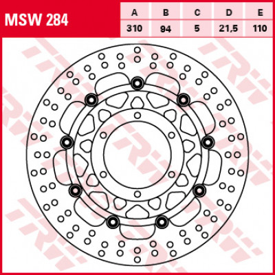 Plăcuțe frână față TRW-LUCAS MSW284 Plăcuțe frână față TRW-LUCAS MSW284