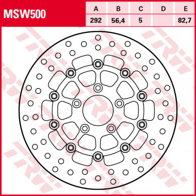 Plăcuțe frână față TRW-LUCAS MSW500 Plăcuțe frână față TRW-LUCAS MSW500