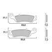 Garnituri frână motocross BREMBO 07YA47SD thumb