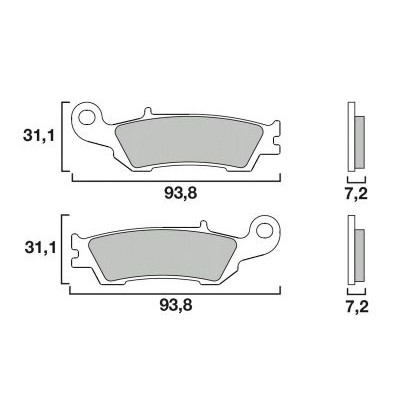 Garnituri frână motocross BREMBO 07YA47SD