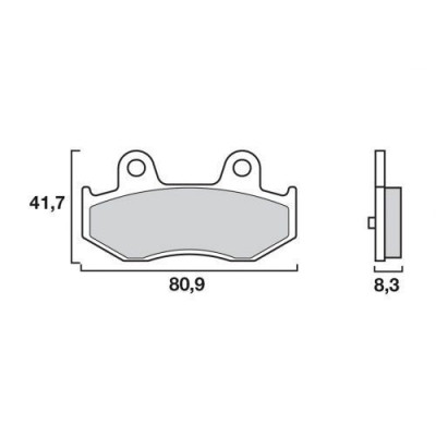 Garnituri frână pentru scuter BREMBO 07055XS