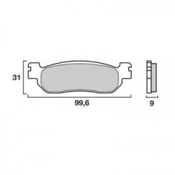 Garnituri frână pentru scuter BREMBO 07043XS