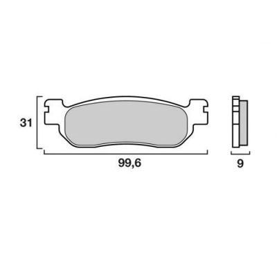 Garnituri frână pentru scuter BREMBO 07043XS