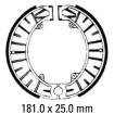 Garnituri de frână Față/Spate FERODO FSB815 Garnituri de frână Față/Spate FERODO FSB815 thumb