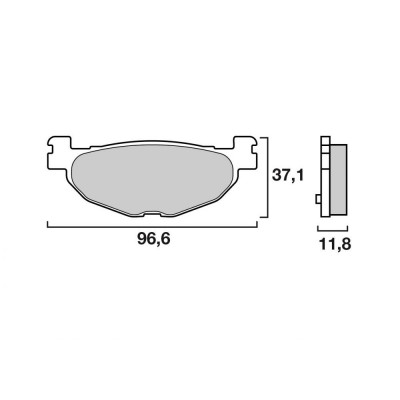 Garnituri frână pentru scuter BREMBO 07059XS