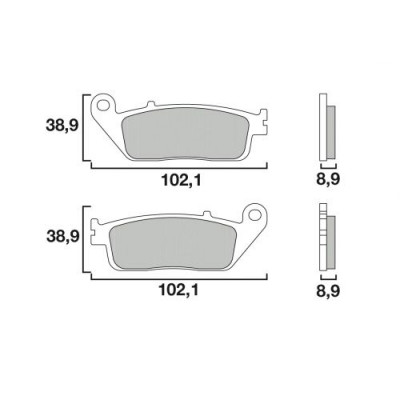 Garnituri frână pentru scuter BREMBO 07075XS
