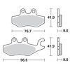 Garnituri frână pentru scuter BREMBO 07060XS