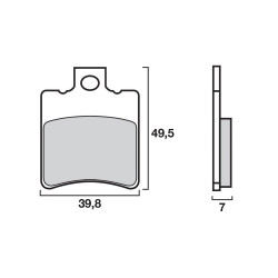 Garnituri frână originale BREMBO 07BB1834