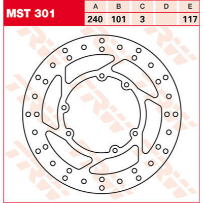 Plăcuțe frână față TRW-LUCAS MST301 Plăcuțe frână față TRW-LUCAS MST301