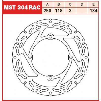 Plăcuțe frână față TRW-LUCAS MST304RAC Plăcuțe frână față TRW-LUCAS MST304RAC