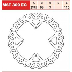 Plăcuțe frână față TRW-LUCAS MST309EC Plăcuțe frână față TRW-LUCAS MST309EC