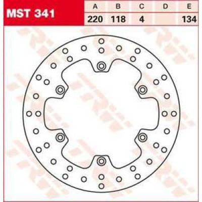 PLĂCUȚE FRÂNĂ SPATE TRW-LUCAS MST341 PLĂCUȚE FRÂNĂ SPATE TRW-LUCAS MST341