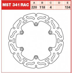 PLĂCUȚE FRÂNĂ SPATE TRW-LUCAS MST341RAC