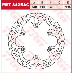 PLĂCUȚE FRÂNĂ SPATE TRW-LUCAS MST342RAC