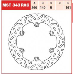 PLĂCUȚE FRÂNĂ SPATE TRW-LUCAS MST343RAC PLĂCUȚE FRÂNĂ SPATE TRW-LUCAS MST343RAC