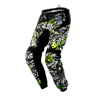 Pantaloni motocross pentru copii O'NEAL ELEMENT ATTACK BLACK/HI-VIZ 2020