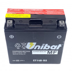Baterie pentru motocicletă Unibat 12 Ah, 12 V - CT14B-BS