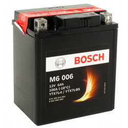 Baterie moto Bosch M6 6 Ah, 12 V, YTX7L-BS