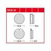 Garnituri frână TRW MCB35