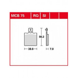 Garnituri frână TRW MCB75