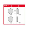 Garnituri frână TRW MCB14