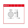 Garnituri frână TRW MCB44