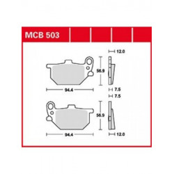 Garnituri frână TRW MCB503 Garnituri frână TRW MCB503