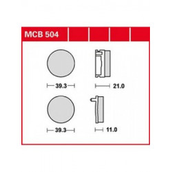 Garnituri frână TRW MCB504