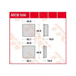 Garnituri frână TRW MCB506 Garnituri frână TRW MCB506