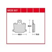 Garnituri frână TRW MCB507 Garnituri frână TRW MCB507 thumb