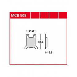 Garnituri frână TRW MCB508
