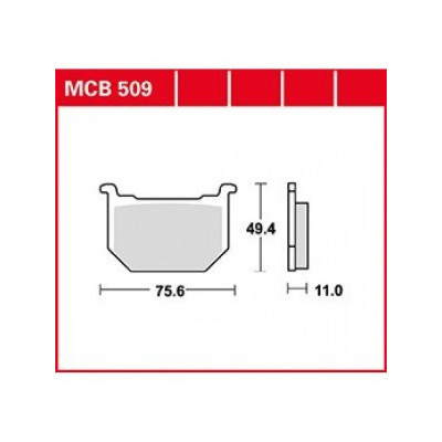 Garnituri frână TRW MCB509 Garnituri frână TRW MCB509