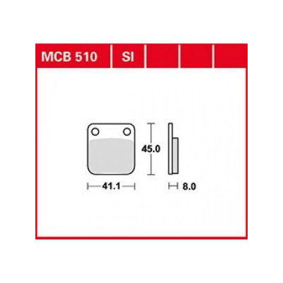 Garnituri frână TRW MCB510 Garnituri frână TRW MCB510