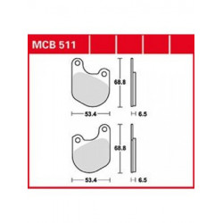 Garnituri frână TRW MCB511