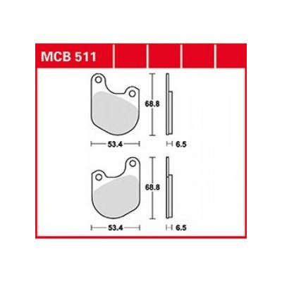 Garnituri frână TRW MCB511 Garnituri frână TRW MCB511