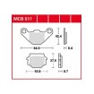 Garnituri frână TRW MCB517 Garnituri frână TRW MCB517 thumb